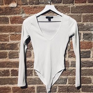 Long Sleeve Ribbed Bodysuit